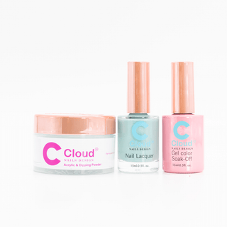Cloud Nail Design - Hawaii Collection - Matching Trio - 141 - C8 Nail SupplyCloudChisel-H-T141