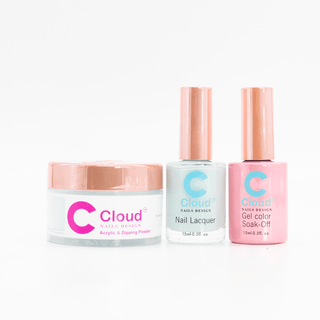 Cloud Nail Design - Hawaii Collection - Matching Trio - 142 - C8 Nail SupplyCloudChisel-H-T142
