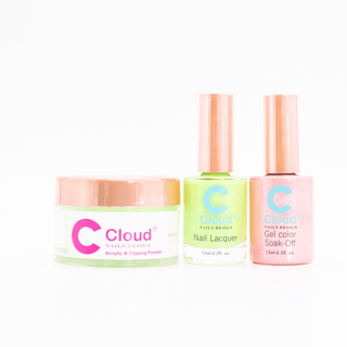 Cloud Nail Design - Hawaii Collection - Matching Trio - 148 - C8 Nail SupplyCloudChisel-H-T148