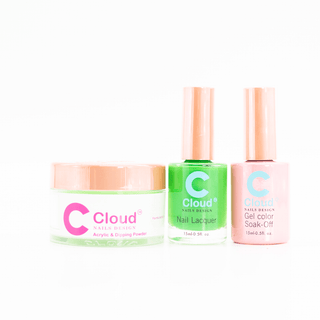 Cloud Nail Design - Hawaii Collection - Matching Trio - 151 - C8 Nail SupplyCloudChisel-H-T151
