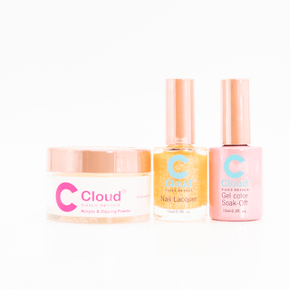 Cloud Nail Design - Hawaii Collection - Matching Trio - 153 - C8 Nail SupplyCloudChisel-H-T153