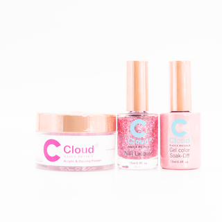 Cloud Nail Design - Hawaii Collection - Matching Trio - 155 - C8 Nail SupplyCloudChisel-H-T155