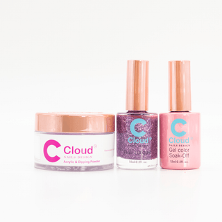 Cloud Nail Design - Hawaii Collection - Matching Trio - 156 - C8 Nail SupplyCloudChisel-H-T156