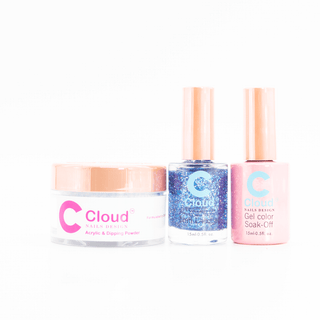 Cloud Nail Design - Hawaii Collection - Matching Trio - 158 - C8 Nail SupplyCloudChisel-H-T158