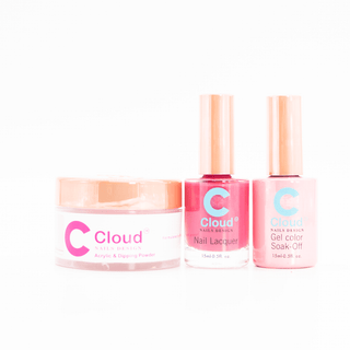 Cloud Nail Design - Hawaii Collection - Matching Trio - 163 - C8 Nail SupplyCloudChisel-H-T163
