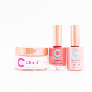 Cloud Nail Design - Hawaii Collection - Matching Trio - 164 - C8 Nail SupplyCloudChisel-H-T164