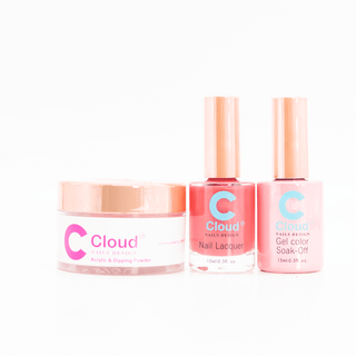Cloud Nail Design - Hawaii Collection - Matching Trio - 167 - C8 Nail SupplyCloudChisel-H-T167