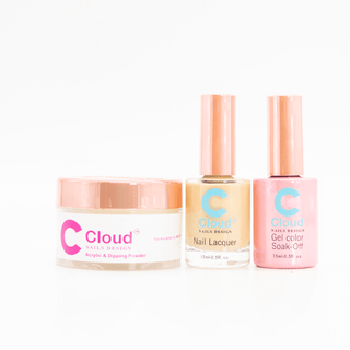 Cloud Nail Design - Hawaii Collection - Matching Trio - 183 - C8 Nail SupplyCloudChisel-H-T183