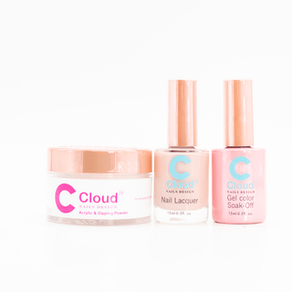 Cloud Nail Design - Hawaii Collection - Matching Trio - 192 - C8 Nail SupplyCloudChisel-H-T192
