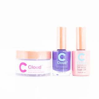 Cloud Nail Design - Hawaii Collection - Matching Trio - 196 - C8 Nail SupplyCloudChisel-H-T196