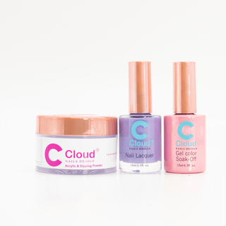 Cloud Nail Design - Hawaii Collection - Matching Trio - 199 - C8 Nail SupplyCloudChisel-H-T199