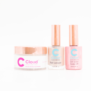 Cloud Nail Design - Hawaii Collection - Matching Trio - 204 - C8 Nail SupplyCloudChisel-H-T204