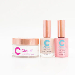 Cloud Nail Design - Hawaii Collection - Matching Trio - 231 - C8 Nail SupplyCloudChisel-H-T231