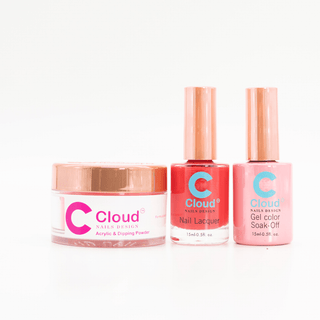 Cloud Nail Design - Hawaii Collection - Matching Trio - 236 - C8 Nail SupplyCloudChisel-H-T236