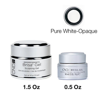 CND Brisa Sculpting Gel - Pure White - Opaque - C8 Nail SupplyCND