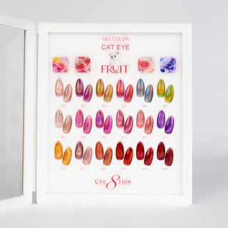 Cre8tion Acrylic Booklet - Fruit Cat Eye 18 Colors - C8 Nail SupplyCre8tion37103