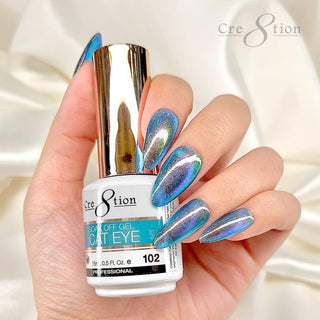 Cre8tion Cat Eye Gel 0.5oz - 36 Colors Board 3 (73 - 108) w/ 1 Round Shape Magnet, 1 Magnet Duo & 1 Color Chart - C8 Nail SupplyCre8tion