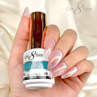 Cre8tion Cat Eye Gel 0.5oz - 36 Colors Board 3 (73 - 108) w/ 1 Round Shape Magnet, 1 Magnet Duo & 1 Color Chart - C8 Nail SupplyCre8tion