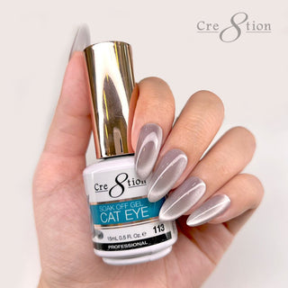Cre8tion Cat Eye Gel 0.5oz - 36 Colors Board 4 (109 - 126) Mystical Collection (127 - 138) & Saphire Cat Eye (139 - 144) w/ 1 Round Shape Magnet, 1 Magnet Duo & 1 Color Chart - C8 Nail SupplyCre8tion