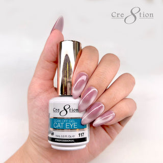 Cre8tion Cat Eye Gel 0.5oz - 36 Colors Board 4 (109 - 126) Mystical Collection (127 - 138) & Saphire Cat Eye (139 - 144) w/ 1 Round Shape Magnet, 1 Magnet Duo & 1 Color Chart - C8 Nail SupplyCre8tion
