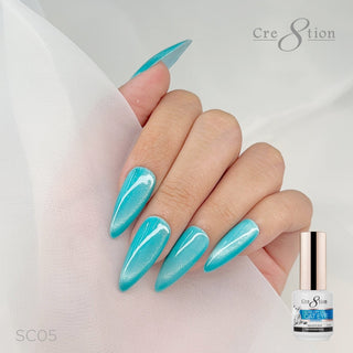 Cre8tion Cat Eye Gel 0.5oz - 36 Colors Board 4 (109 - 126) Mystical Collection (127 - 138) & Saphire Cat Eye (139 - 144) w/ 1 Round Shape Magnet, 1 Magnet Duo & 1 Color Chart - C8 Nail SupplyCre8tion