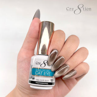 Cre8tion Cat Eye Gel 0.5oz - 36 Colors Board 4 (109 - 126) Mystical Collection (127 - 138) & Saphire Cat Eye (139 - 144) w/ 1 Round Shape Magnet, 1 Magnet Duo & 1 Color Chart - C8 Nail SupplyCre8tion