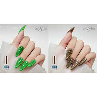 Cre8tion Cat Eye Gel 0.5oz - 36 Colors Board 4 (109 - 126) Mystical Collection (127 - 138) & Saphire Cat Eye (139 - 144) w/ 1 Round Shape Magnet, 1 Magnet Duo & 1 Color Chart - C8 Nail SupplyCre8tion