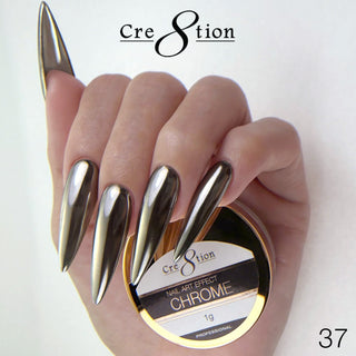 Cre8tion Chrome Nail Art Effect 1g - 37 - C8 Nail SupplyCre8tion