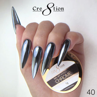 Cre8tion Chrome Nail Art Effect 1g - 40 - C8 Nail SupplyCre8tion