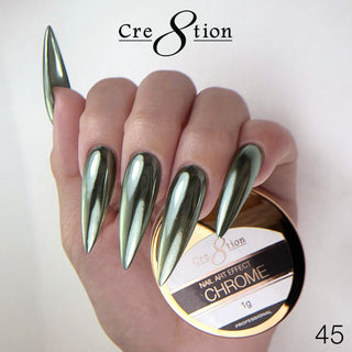 Cre8tion Chrome Nail Art Effect 1g - 45 - C8 Nail SupplyCre8tion
