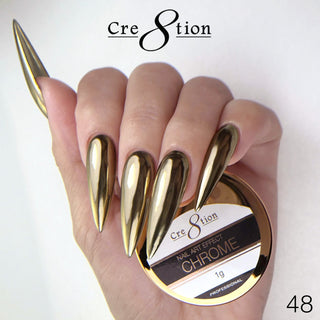 Cre8tion Chrome Nail Art Effect 1g - 48 - C8 Nail SupplyCre8tion