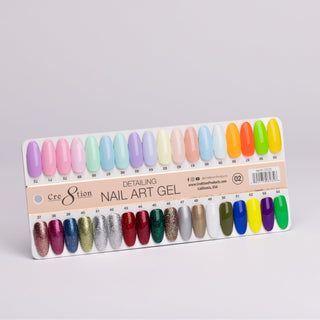 Cre8tion Color Chart - Detailing Nail Art Gel - C8 Nail SupplyCre8tion37222