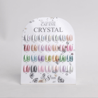 Cre8tion Counter Display Color Chart - Cat Eye Crystal 28 colors (49 - 54 & 73 - 94) - C8 Nail SupplyCre8tion37290