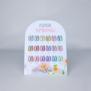 Cre8tion Counter Display Color Chart - Cat Eye Spring 18 colors(145 - 162) - C8 Nail SupplyCre8tion37265