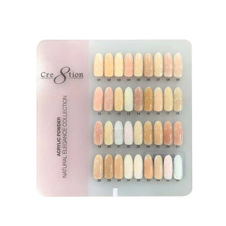 Cre8tion Counter Display Color Chart - Natural Elegance Collection - C8 Nail SupplyCre8tion37258