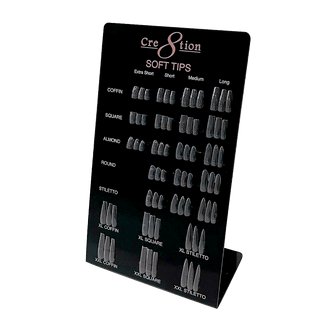 Cre8tion Counter Display Color Chart - Soft Tips - C8 Nail SupplyCre8tion37256