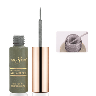 Cre8tion Detailing Nail Art Gel - Glitter Collection - C8 Nail SupplyCre8tion