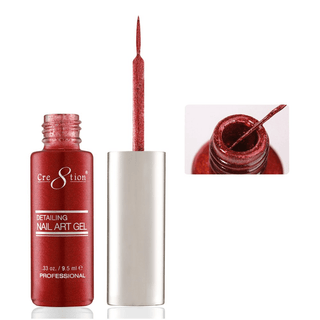 Cre8tion Detailing Nail Art Gel - Glitter Collection - C8 Nail SupplyCre8tion
