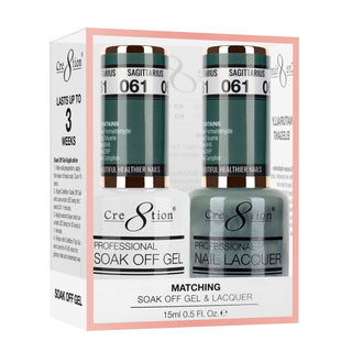 Cre8tion Matching Sets - 061 Sagittarius duo gel and lacquer set