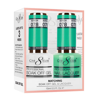 Cre8tion Matching Sets - 078 Refresh duo gel and lacquer set