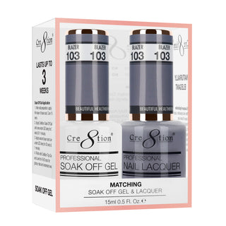 Cre8tion Matching Sets - 103 Blazer duo gel and lacquer set