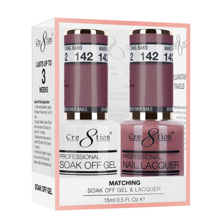 Cre8tion Matching Sets - 142 Marching Band duo gel and lacquer set