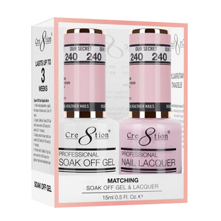 Cre8tion Matching Sets - 240 duo gel and lacquer set