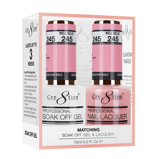 Cre8tion Matching Sets - 245 duo gel and lacquer set