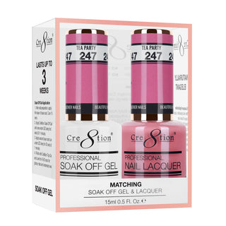 Cre8tion Matching Sets - 247 duo gel and lacquer set