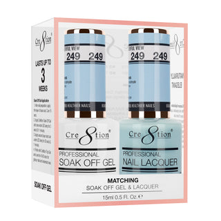 Cre8tion Matching Sets - 249 duo gel and lacquer set