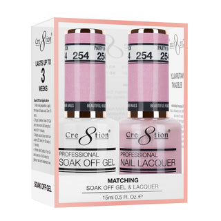 Cre8tion Matching Sets - 254 duo gel and lacquer set