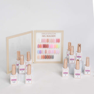 Cre8tion Gel Collection - Overlay/ Brush on Builder 0.5oz - Full Set 45 Colors w/ 1 Acrylic Booklet & 1 Counter Display - C8 Nail SupplyCre8tion