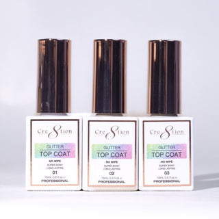 Cre8tion Glitter Top Coat 0.5oz 03 - C8 Nail SupplyCre8tion0916-0610