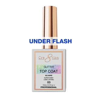 Cre8tion Glitter Top Coat 0.5oz 03 - C8 Nail SupplyCre8tion0916-0610